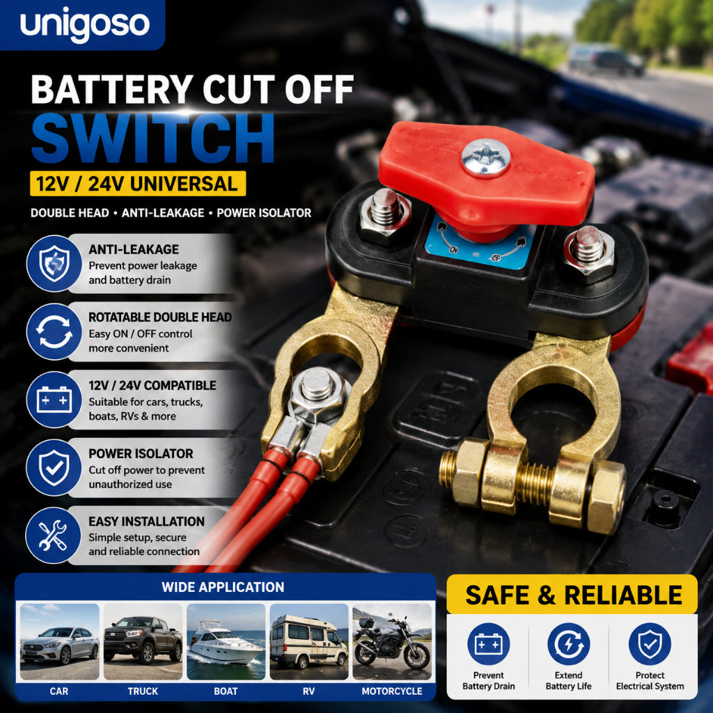 Anti-Theft Car Battery Isolator Lock