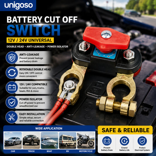 Anti-Theft Car Battery Isolator Lock