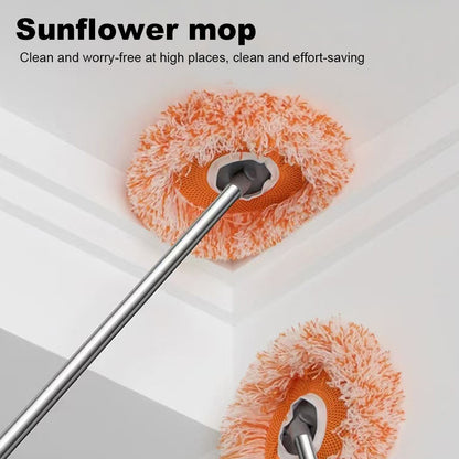360° Rotatable Sunflower Mop with Extendable Handle